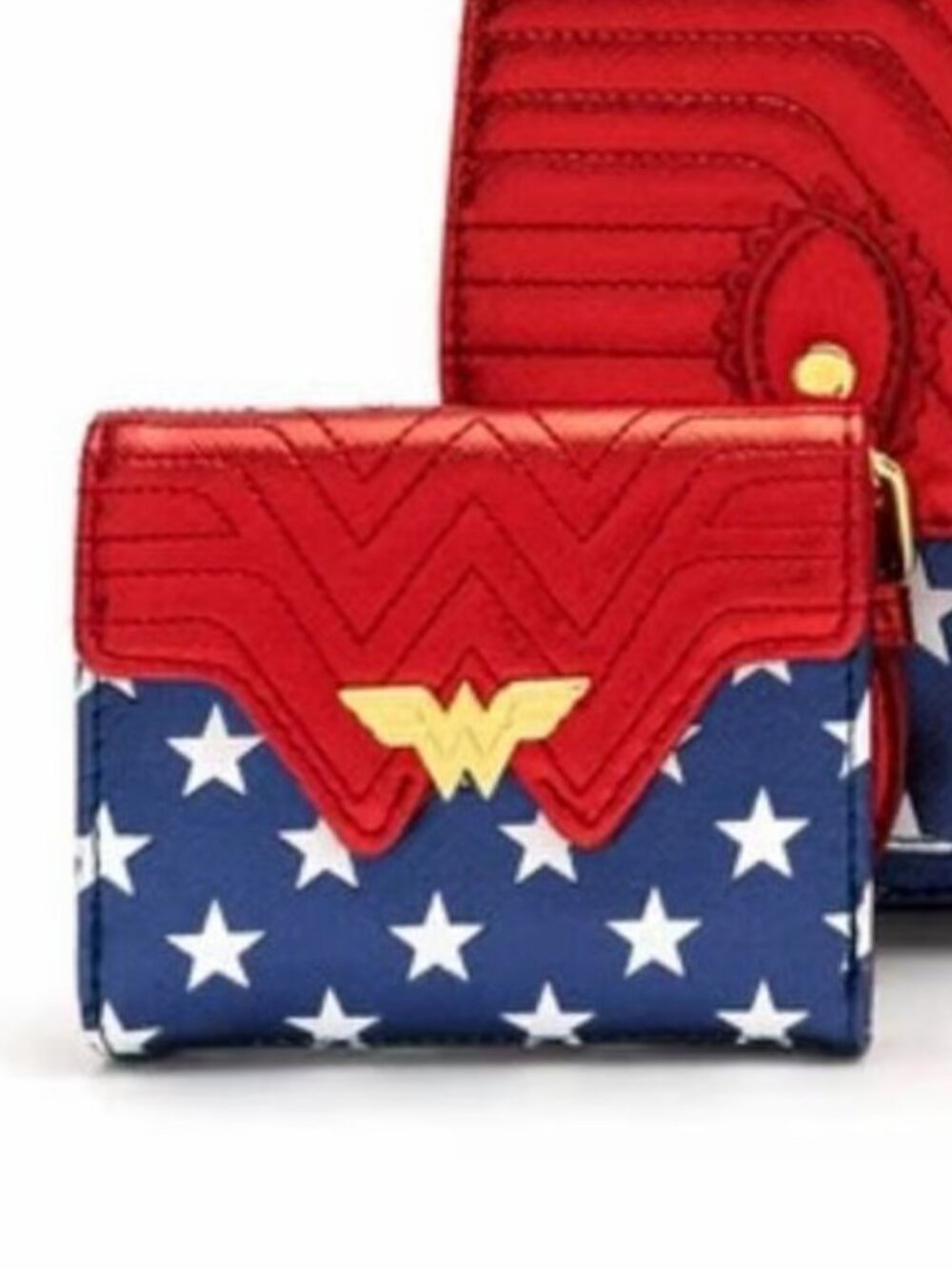 Loungefly Wonder Woman crossbody purse wallet set nwt - Picture 5 of 5